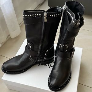 Charles David Leather boots with studs size 10 US / 40 EU